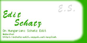 edit schatz business card